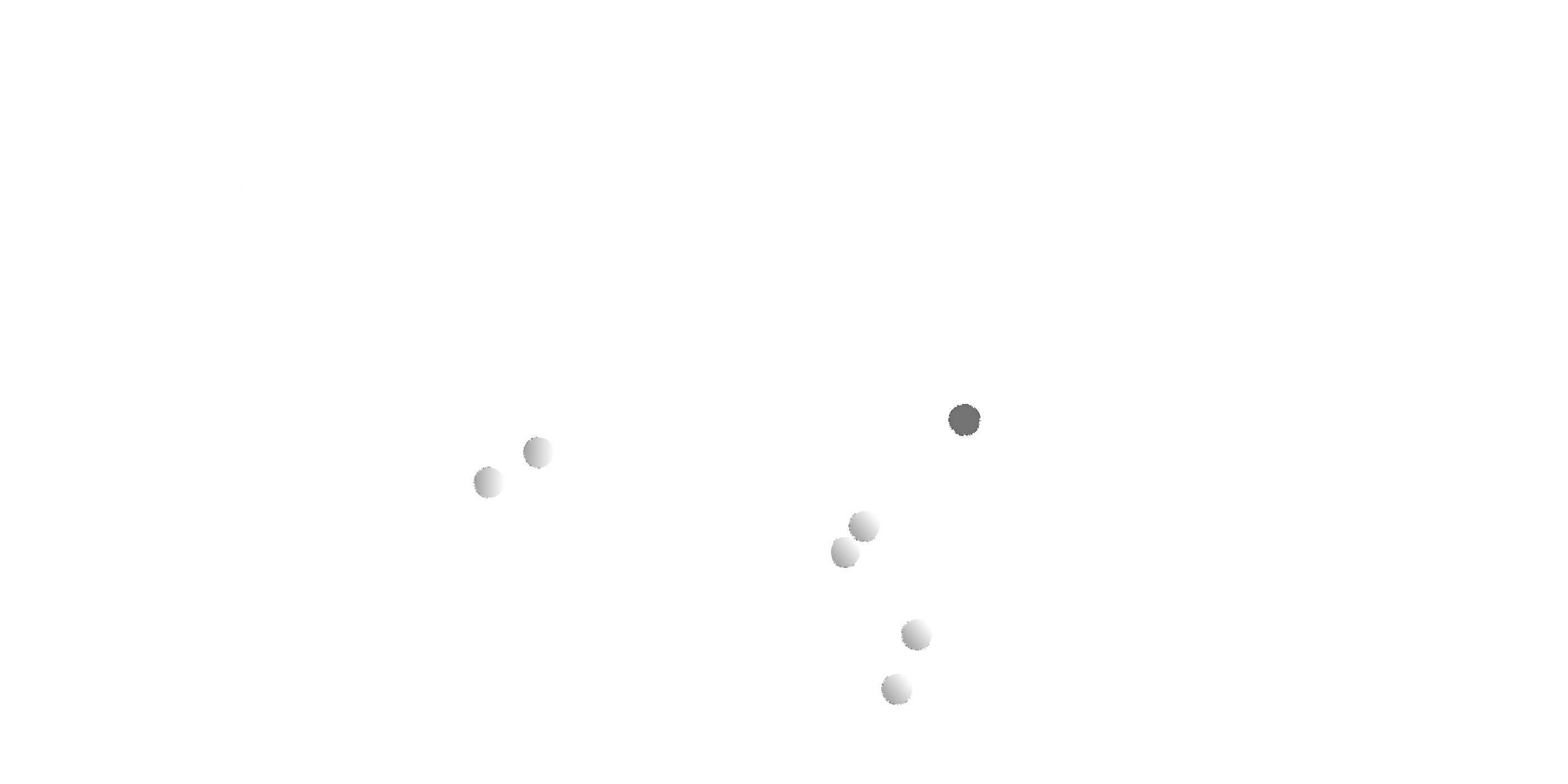 9th Africa Water Week Logo in white